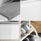 SoBuy FSR98-W - Schoenenbank - Gewatteerd kussen - Wit 60x26x46 cm