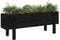 vidaXL - Plantenbak - verhoogd - 101x30x38 - cm - massief - grenenhout - zwart