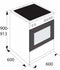 Etna FIV560ZWA - Inductiefornuis 4-pits - Elektrische oven 65L - Zwart
