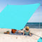 Coast Draagbare Strandtent - 3 x 3 m - UV-Bescherming UPF 50+ - Turquoise
