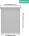 VONROC SMART BLINDS - Elektrisch rolgordijn - Uitbreiding 60 x 190 - Grijs (RB501DC_GREY)