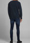 JACK & JONES Hill Knit - Heren Trui - Donkerblauw - Maat XL