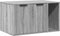 vidaXL - Kattenbakkast - 80x50x45 - cm - bewerkt - hout - grijs - sonoma - eikenkleur