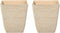 DELOS - Bloempot set van 2 - Beige - 39 cm - Stenenmix