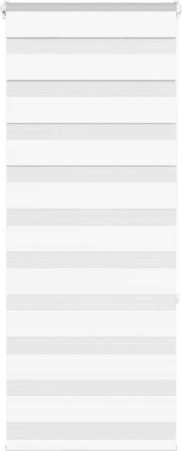 vidaXL - Zebra - rolgordijn - 60x150 - cm - stofbreedte - 55,9 - cm - polyester - wit