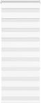 vidaXL - Zebra - rolgordijn - 60x150 - cm - stofbreedte - 55,9 - cm - polyester - wit
