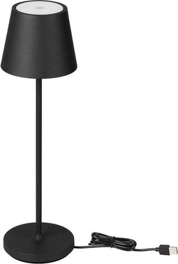 V-TAC VT-7997-B Tafellampen - Draadloze oplaadlampen - IP54 - Zwart - 1,5 Watt - 150 Lumen - 3000K