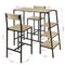 SoBuy OGT16-N - Bartafelset 3-delig - 110 x 100 x 45 cm