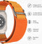 imoshion Nylon Alpine bandje - Geschikt voor Apple Watch 1, 2, 3, 4, 5, 6, 7, 8, 9, 10 (42 mm), SE - 38/40/41 mm - Oranje - One Size