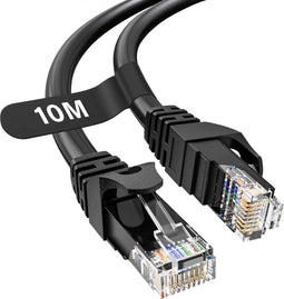 SBVR Ethernet Kabel - CAT 6 Netwerkkabel - 10 Meter - Zwart