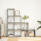 vidaXL - Kamerscherm - / - boekenkast - 4-laags - 131,5x29x131,5 - cm - hout - grijs