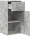 vidaXL - Sideboard - Betongrijs - 38x34,5x75 - cm - Gemaakt - uit - Hout