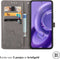 iMoshion Hoesje Geschikt voor Motorola Edge 30 Neo Hoesje Met Pasjeshouder - iMoshion Mandala Bookcase - Grijs