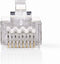 Nedis RJ45-Connector - Male - Solid UTP CAT6 - Recht - Verguld - 10 Stuks - PVC - Transparant - Polybag