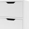 vidaXL - Dressoir - 90x30x72 - cm - bewerkt - hout - wit