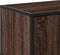 vidaXL - Tv-meubel - 100x35x41 - cm - bewerkt - hout - metaal - bruin - eikenkleur