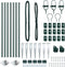 vidaXL - Hekpalen - met - Spike - 7 - stuks - Ø32 - mm - 60 - cm - Gegalvaniseerd - Staal