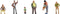 NOCH 0015561 H0 Plaspauze figuren Geverfd