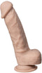 SILEXD - Real Skin - Realistische Dildo met Testikels - 18 cm - Lichte Huidskleur