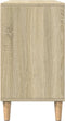 vidaXL - Badkamerkast - 80x33x60 - cm - bewerkt - hout - sonoma - eikenkleurig