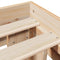 vidaXL - Bedframe - zonder - matras - massief - grenenhout - 140x190 - cm