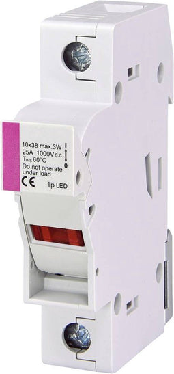 ETI 002540211 EFH 10 DC 1p LED Zekeringhouder Geschikt voor Buiszekering 10.3 x 38 mm 25 A 1000 V 1 stuk(s)