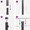 vidaXL - Fietspalen - 13 - stuks - Grijs - Ø32 - mm - 210 - cm - Verzinkt - Staal