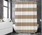 Loti Living Douchegordijn - Waterdicht - Anti Schimmel - Lichtbruin Gestreept - 180 x 200 cm