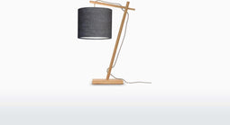 GOOD&MOJO Tafellamp Andes - Bamboe/Donkergrijs - 30x18x46cm - Scandinavisch,Bohemian