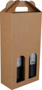 Draagkarton - Basic line - 2 flessen - golfkarton - bruin - 100 stuks