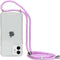 Mobiparts Lanyard Case - Apple iPhone 12 Mini - Verstelbaar koord - Paars