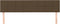 vidaXL - Hoofdborden - 2 - st - 100x5x78/88 - cm - stof - donkerbruin