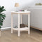 vidaXL - Salontafel - Ø - 55x60 - cm - massief - grenenhout - wit