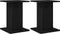 vidaXL - Plantstandaard - 2 - stuks - Zwart - Eiken - 30x30x40 - cm - Engineered - Wood