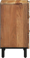 vidaXL - Nachtkastje - 50x33x62 - cm - Massief - Acaciahout