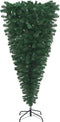 vidaXL - Kunstkerstboom - omgekeerd - met - standaard - 240 - cm - groen