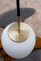 Dyberg Larsen DL39 - Hanglamp E27 60W - Glas 30 cm Wit/Goud