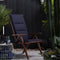 Summerset Club - 4-delige Tuinkussenset hoge rug - Indigo *4 halen = 1 betalen