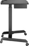 VDD Gaming - Zit Sta Bureau - Verrijdbaar - In hoogte verstelbaar 76-113 cm - Zwart - Bureaublad 80 x 58 cm