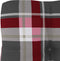 vidaXL - Palletkussen - 60x40x12 - cm - stof - ruitpatroon - rood