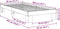 vidaXL - Bedframe - zonder - matras - 80x200 - cm - massief - hout - eiken