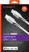 Cygnett Armoured - USB-C naar Lightning Kabel - 2m - Fast charging - Wit