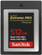 Sandisk Extreme Pro - Geheugenkaart CF Express Type B - 512GB - Leessnelheid 1700 MB/s - Schrijfsnelheid 1400 MB/s