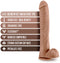 Realistische Dildo Blush Au Naturel TPE Ø 6,3 cm