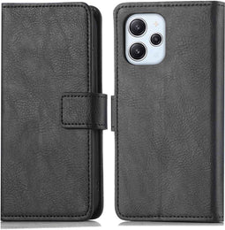 iMoshion Hoesje Geschikt voor Xiaomi Redmi 12 Hoesje Met Pasjeshouder - iMoshion Luxe Bookcase - Zwart