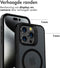 Accezz Rugged Frosted Backcover - MagSafe - Schokabsorberend - Zwart (iPhone 15 Pro)