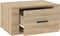 vidaXL - Nachtkastje - wandgemonteerd - 50x36x25 - cm - sonoma - eikenkleurig