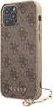 Guess 4G Charms - Hard Case - Bescherming - Bruin