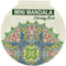 Mini Mandala Kleurboek - Kleurboek voor Kinderen - 48 Pagina's - 12 x 12 cm - Rood