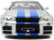 Jada Toys - Fast & Furious 2002 Brians Nissan Skyline GT-R - Zilver - Speelgoedvoertuig